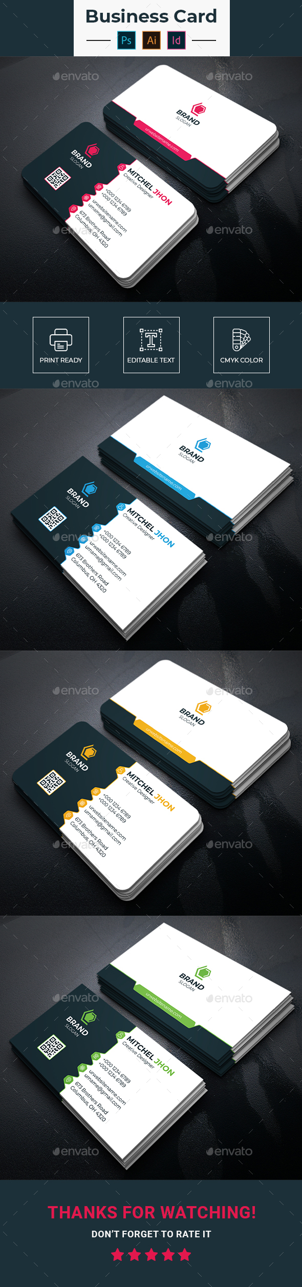 2023's Best Selling Business Card Templates & Designs